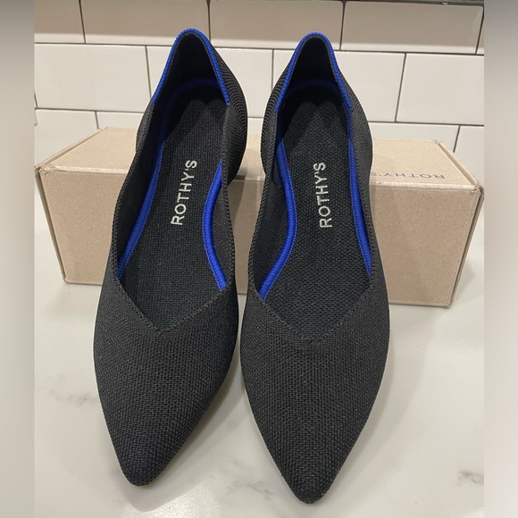 Rothy's Shoes - Rothy’s The Point, Black Solid, 7 1/2